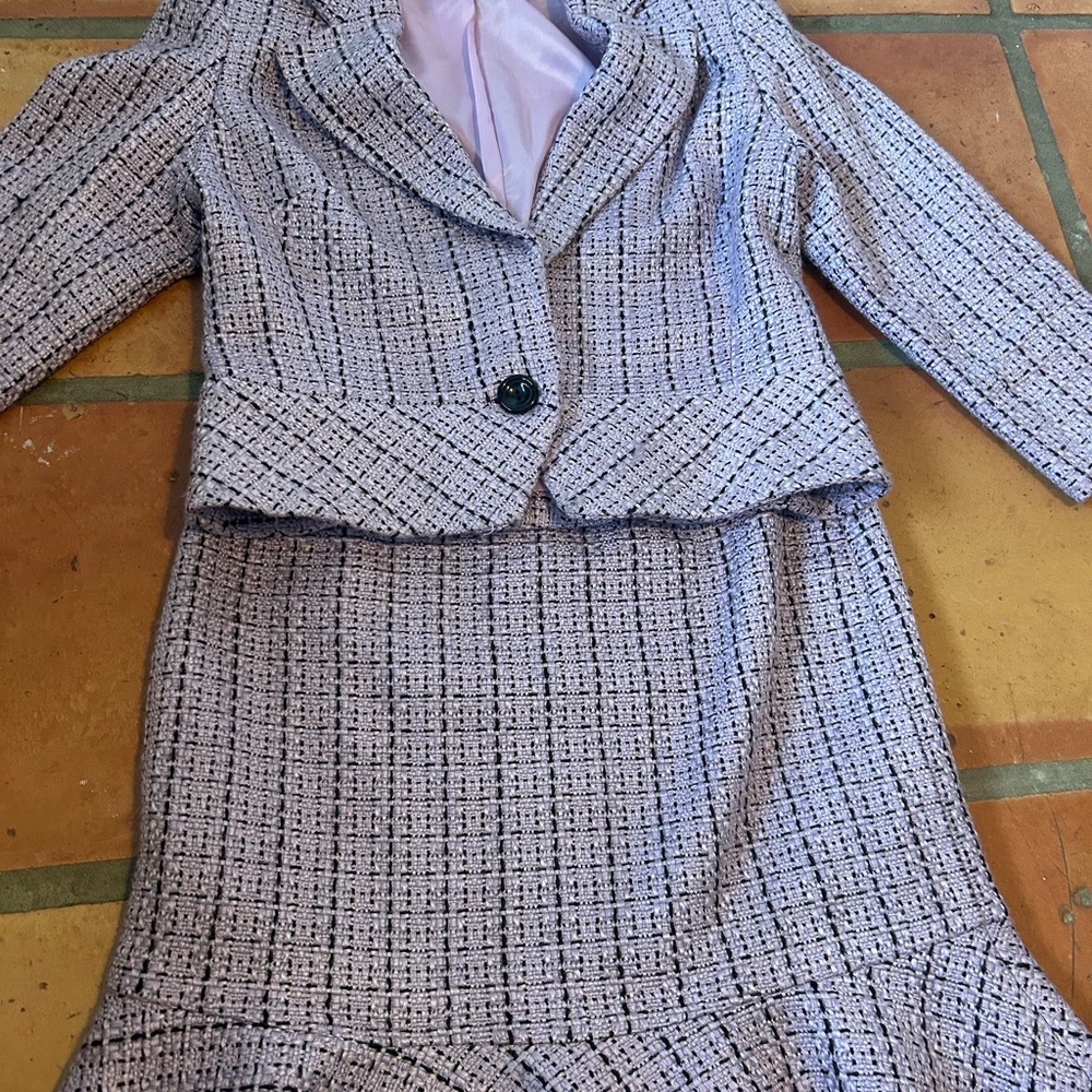 INC International Concepts Lavender Tweed Suit